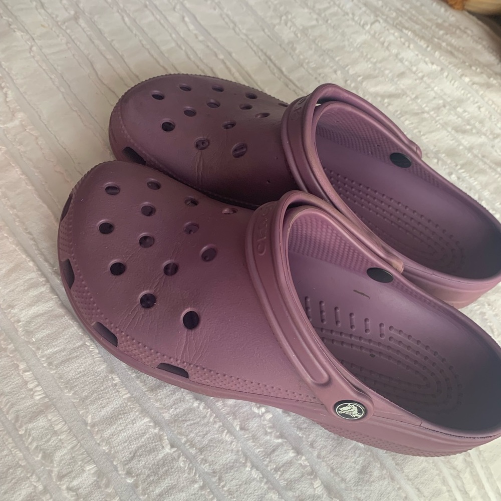Purple Crocs